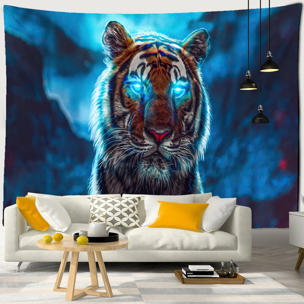 Jungle Cat Art Tapestry-ToShay.org