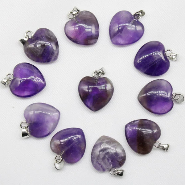 Mixed Crystal Heart Pendants-ToShay.org