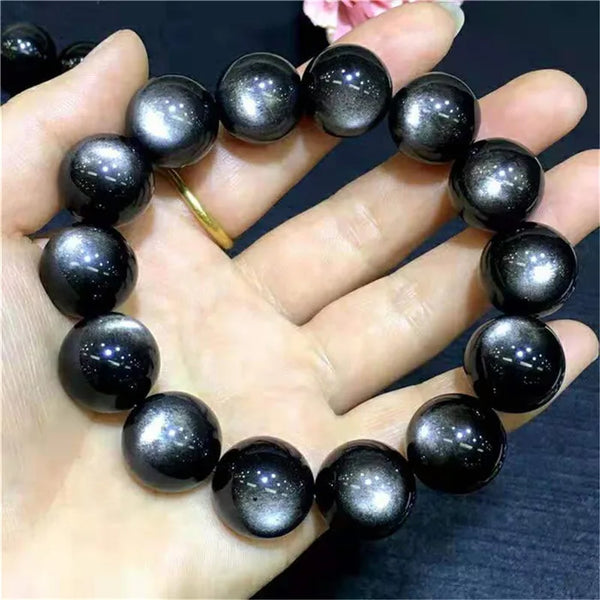 Silver Obsidian Bracelet-ToShay.org