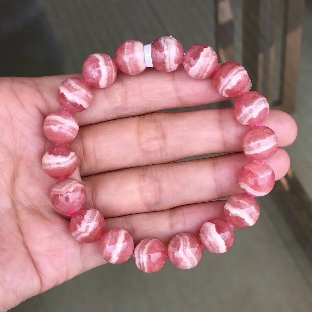 Red Rose Rhodochrosite Bracelet-ToShay.org