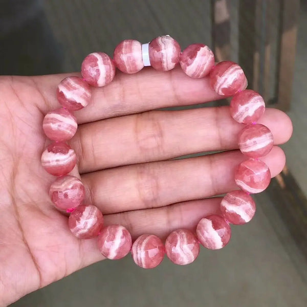 Red Rose Rhodochrosite Bracelet-ToShay.org
