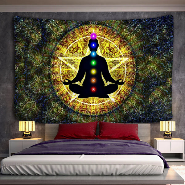Chakra Meditation Tapestry-ToShay.org