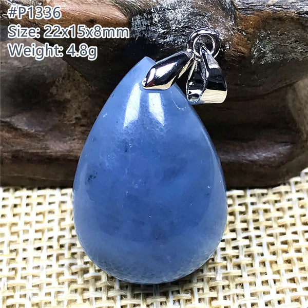 Blue Aquamarine Pendant-ToShay.org