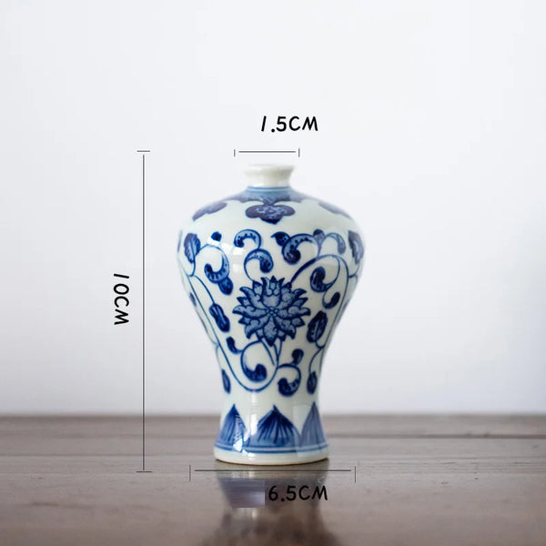 Blue White Ceramic Vase-ToShay.org