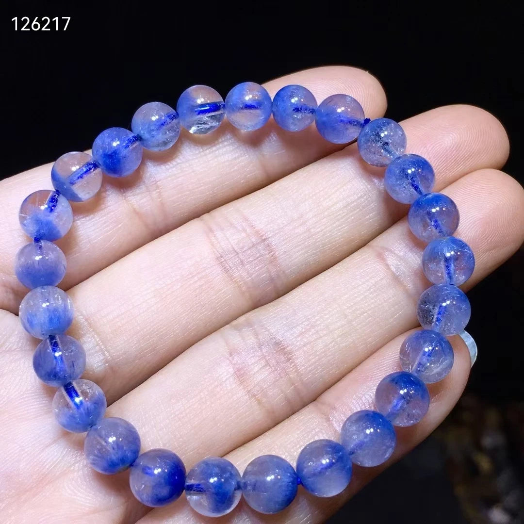 Blue Rutilated Quartz Bracelet-ToShay.org