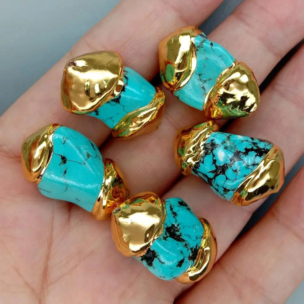 Blue Turquoise Nugget Beads-ToShay.org