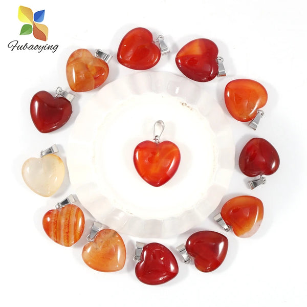 Mixed Crystal Heart Pendants-ToShay.org