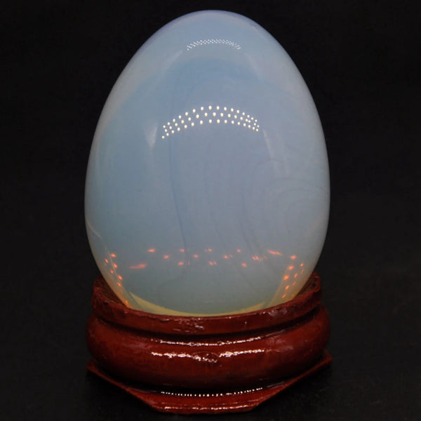 White Opalite Egg-ToShay.org