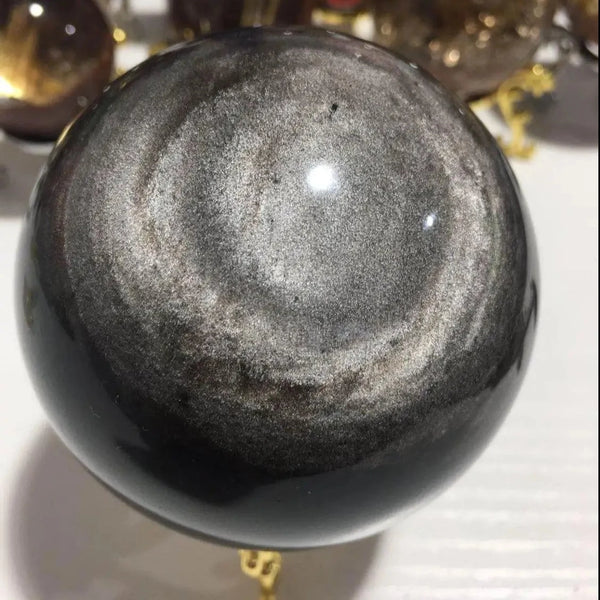 Silver Obsidian Ball-ToShay.org