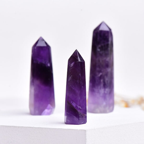 Purple Amethyst Crystal Point-ToShay.org