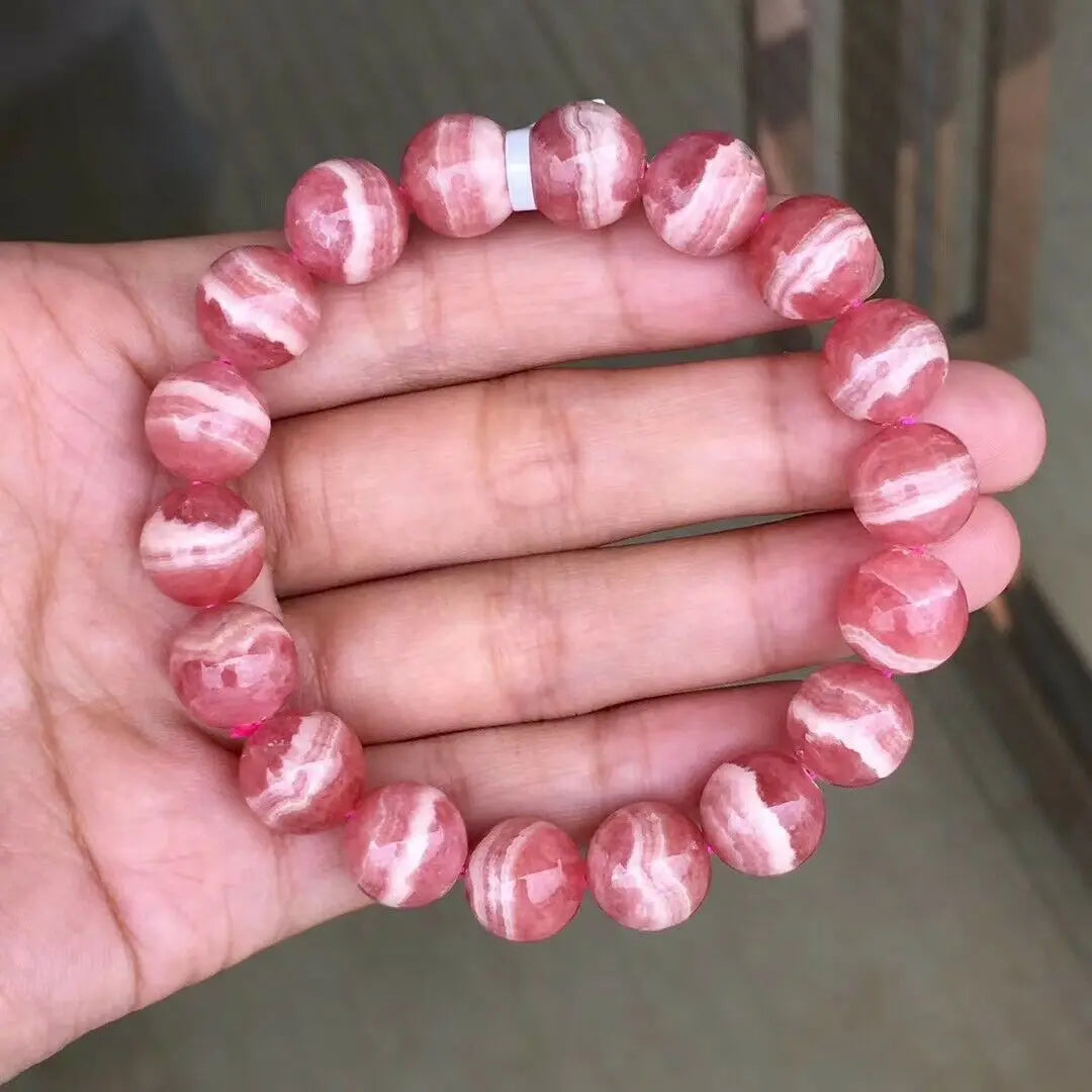 Red Rose Rhodochrosite Bracelet-ToShay.org