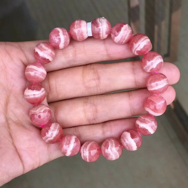 Red Rose Rhodochrosite Bracelet-ToShay.org