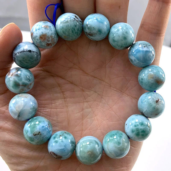 Blue Larimar Stone Beads-ToShay.org