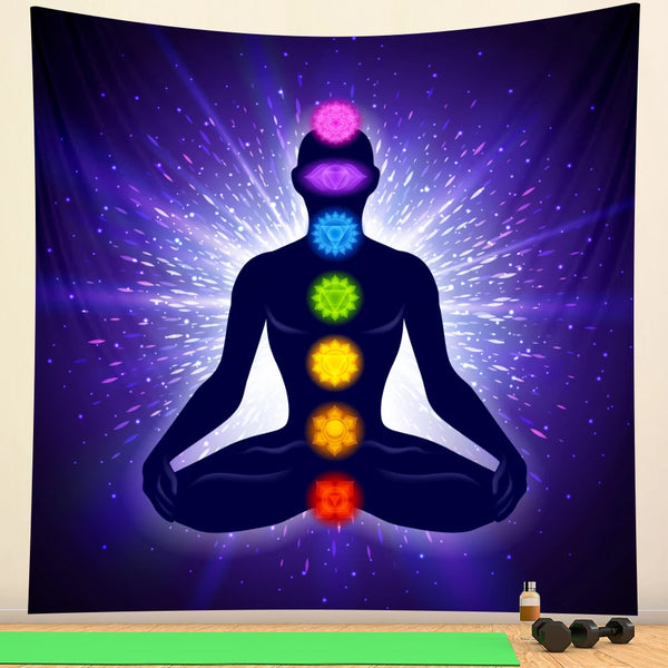 Chakra Meditation Tapestry-ToShay.org