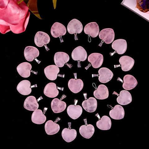 Pink Rose Quartz Pendants-ToShay.org