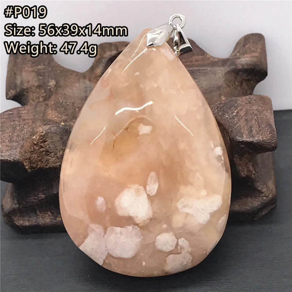 Pink Cherry Agate Pendant-ToShay.org