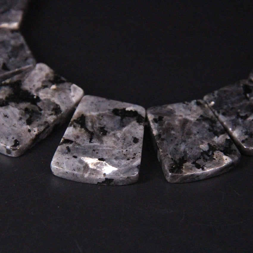 Black Spectrolite Slab Beads-ToShay.org