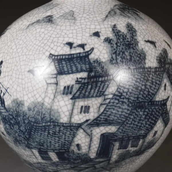 Blue White Porcelain Vase-ToShay.org