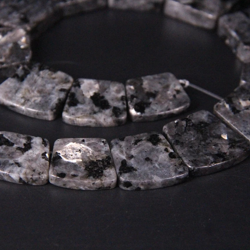 Black Spectrolite Slab Beads-ToShay.org