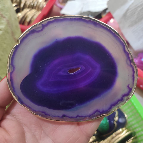 Purple Agate Slices-ToShay.org