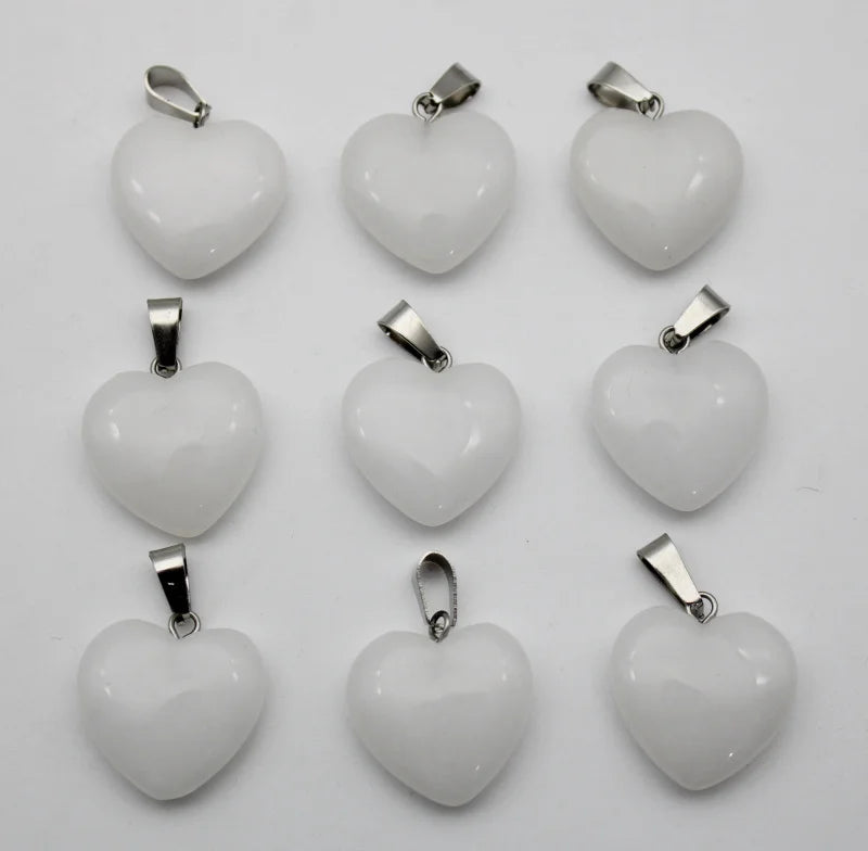 Mixed Crystal Heart Pendants-ToShay.org