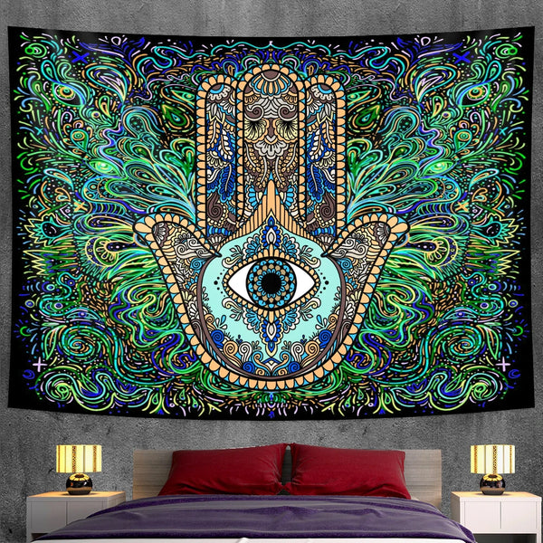 Hamsa Hand Tapestry-ToShay.org