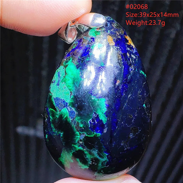Blue Azulite Pendant-ToShay.org