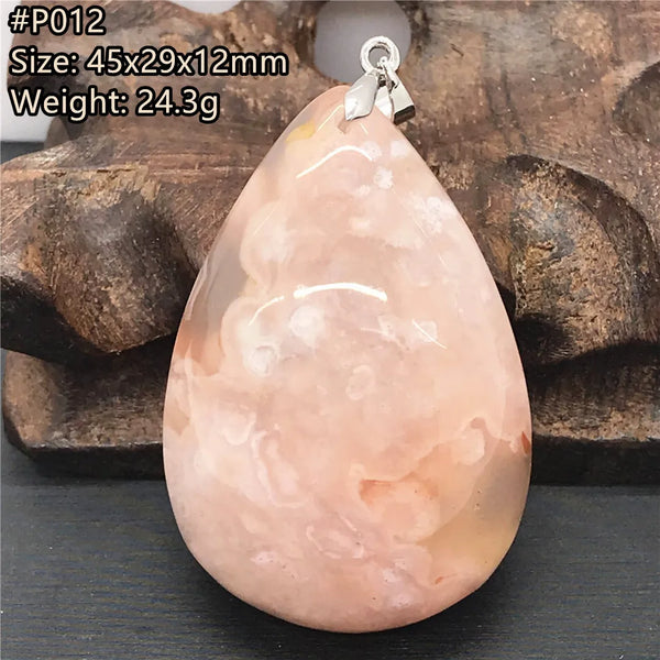 Pink Cherry Agate Pendant-ToShay.org