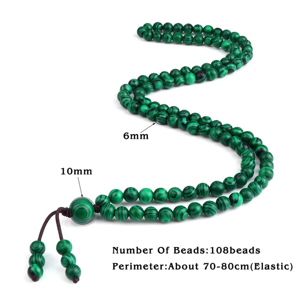 Green Malachite Prayer Beads-ToShay.org