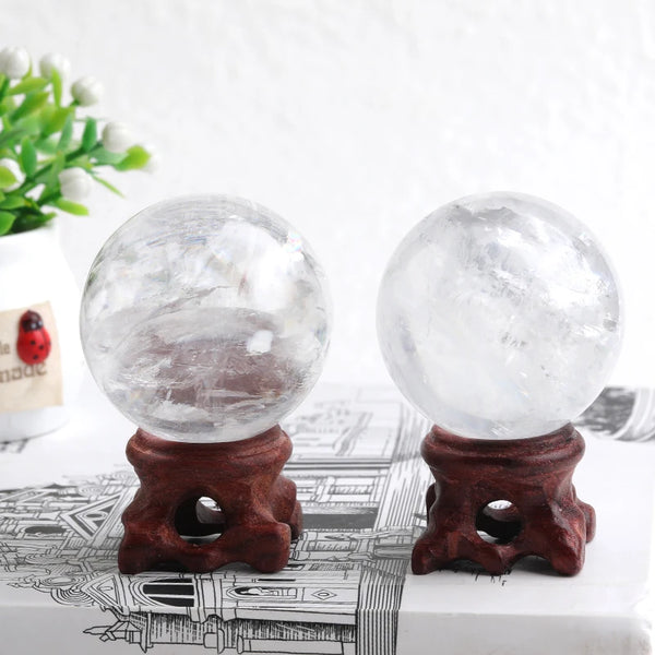White Calcite Quartz Ball-ToShay.org