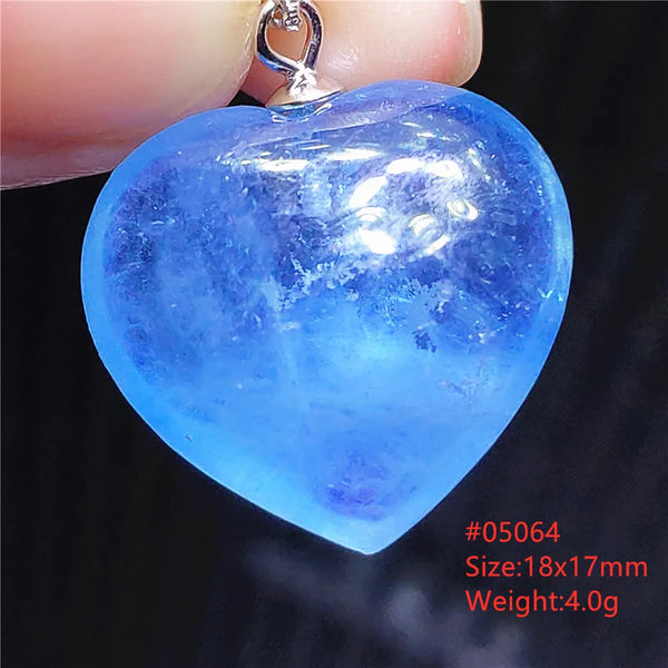 Blue Aquamarine Crystal Pendant-ToShay.org