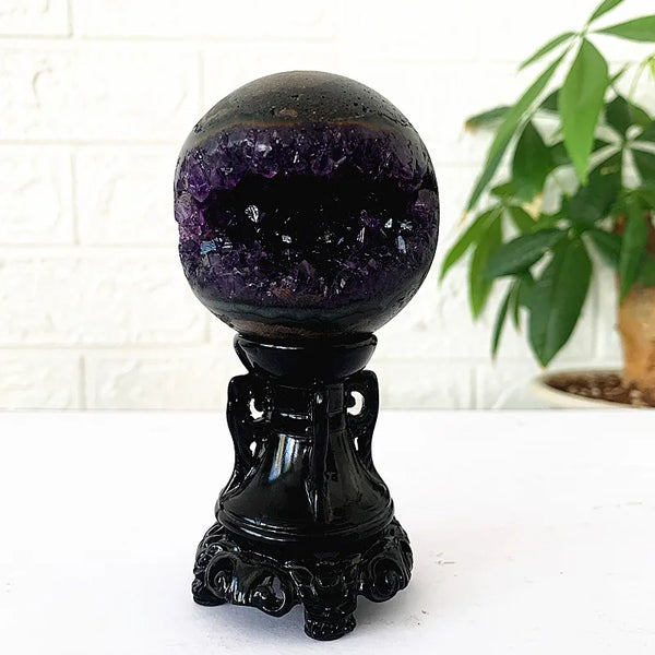 Purple Amethyst Geode Ball-ToShay.org