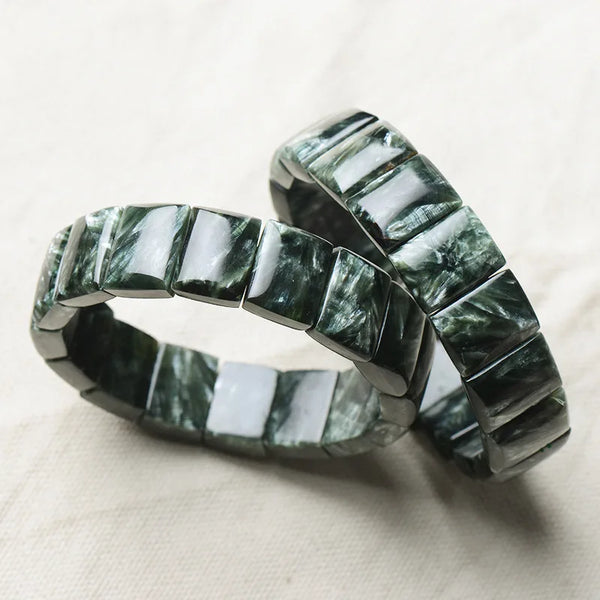 Green Seraphinite Bracelet-ToShay.org
