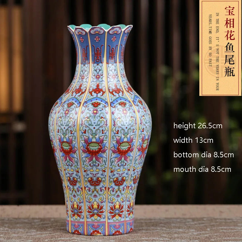 Flower Porcelain Vase-ToShay.org