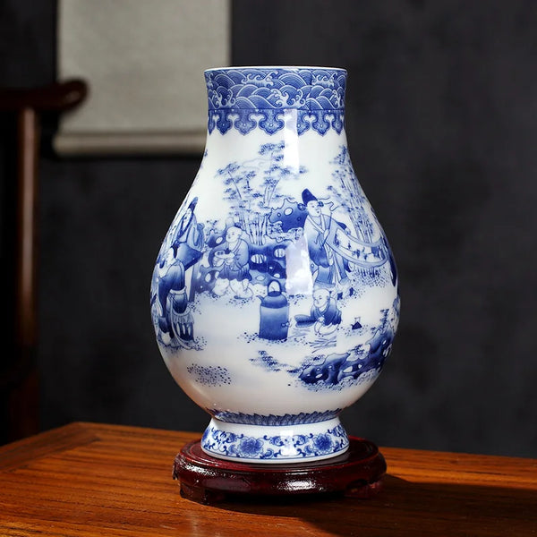 Jingdezhen Glazed Porcelain Vase-ToShay.org