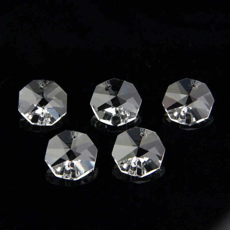 Clear Crystal Octagon Beads-ToShay.org
