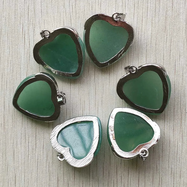 Green Aventurine Heart Pendant-ToShay.org
