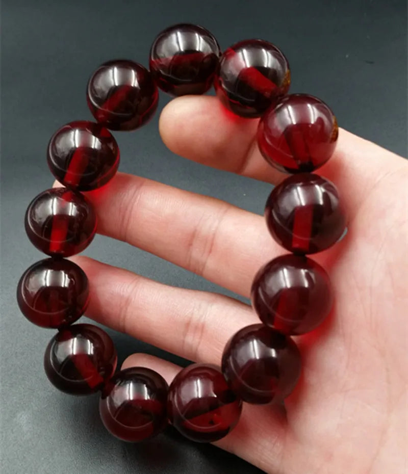 Yellow Beeswax Amber Bracelet-ToShay.org