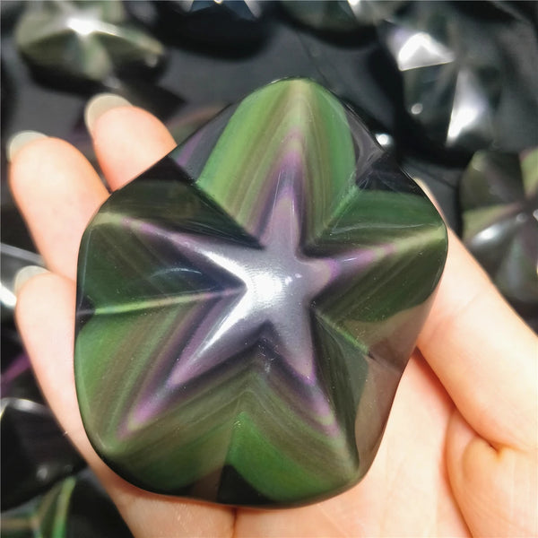 Rainbow Obsidian Pentacle-ToShay.org