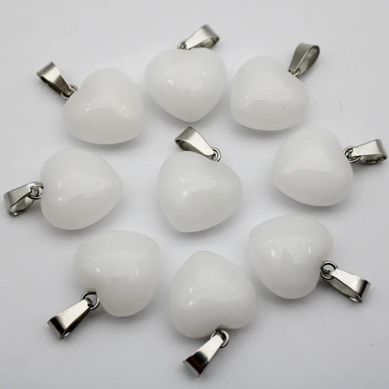 Mixed Crystal Heart Pendants-ToShay.org