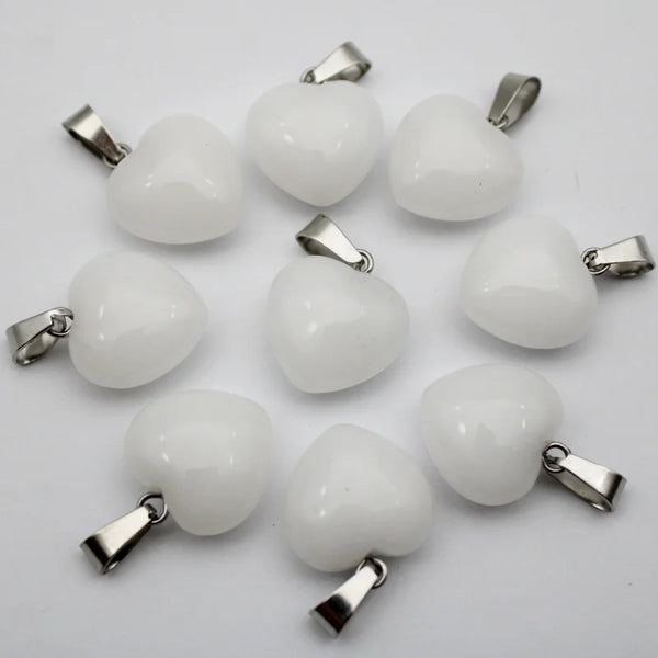 Mixed Crystal Heart Pendants-ToShay.org