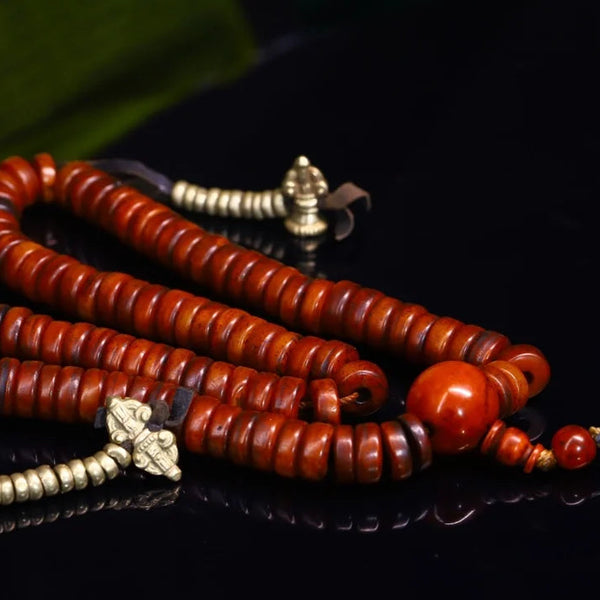 Red Cinnabar Gabala Bone Beads-ToShay.org