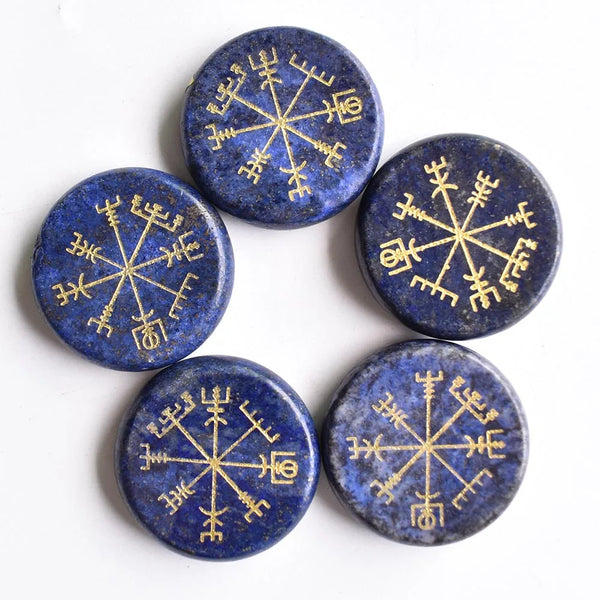 Crystal Compass Palm Stones-ToShay.org