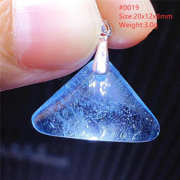 Blue Aquamarine Crystal Pendant-ToShay.org