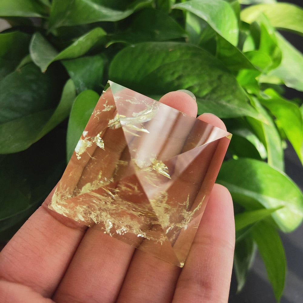 Yellow Citrine Crystal Pyramid-ToShay.org