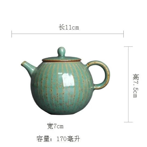 Glazed Ceramic Teapot-ToShay.org