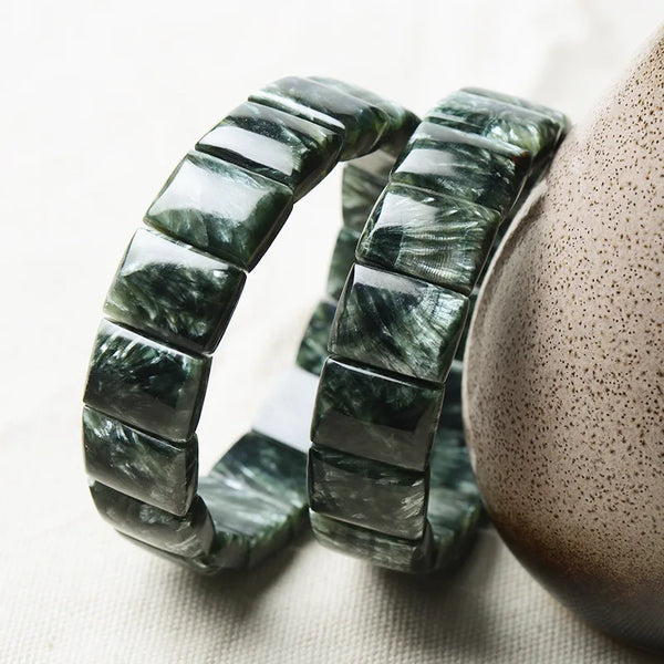 Green Seraphinite Bracelet-ToShay.org
