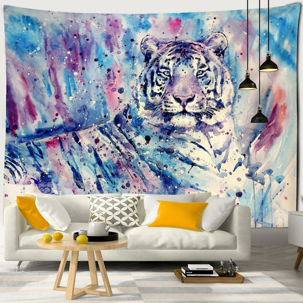 Jungle Cat Art Tapestry-ToShay.org