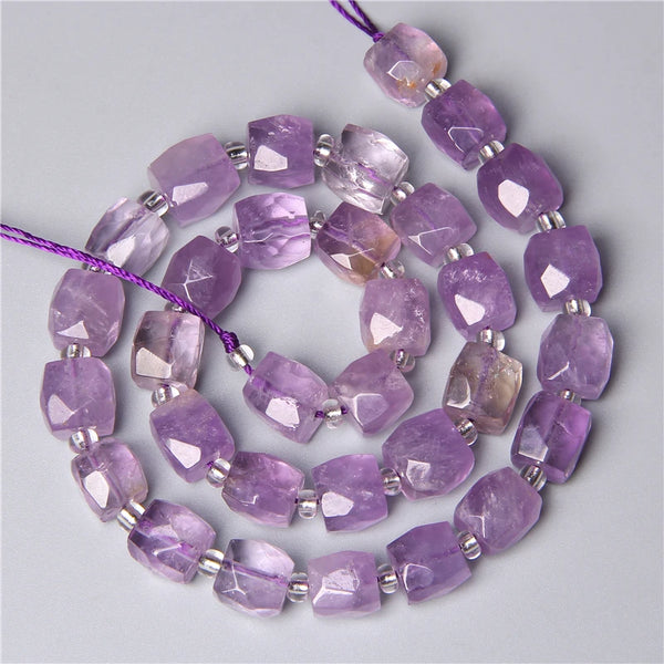 Purple Amethysts Faceted Beads-ToShay.org