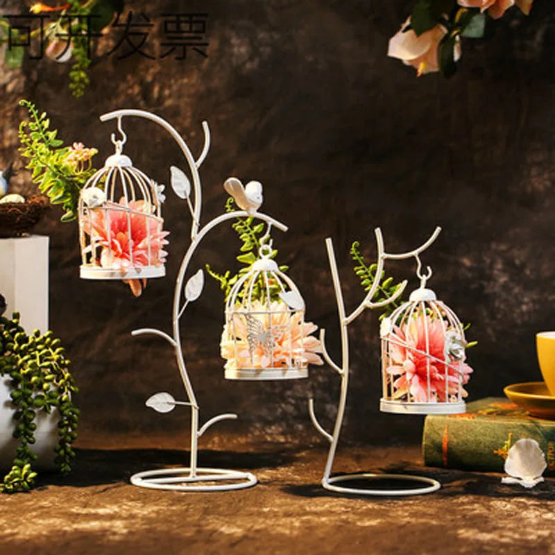 Bird Cage Candle Holders-ToShay.org